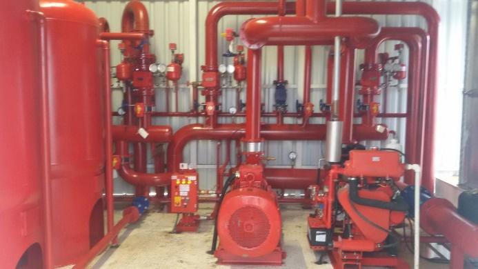 Fire pump room
